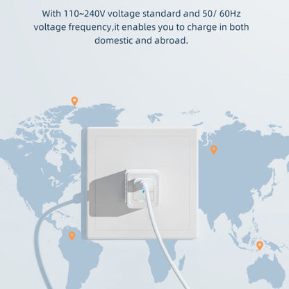 ROCK Space T66 Mini Dual-port Folding Super Si Travel Charger Power Adapter, CN Plug(White) - USB Charger by ROCK | Online Shopping UK | buy2fix