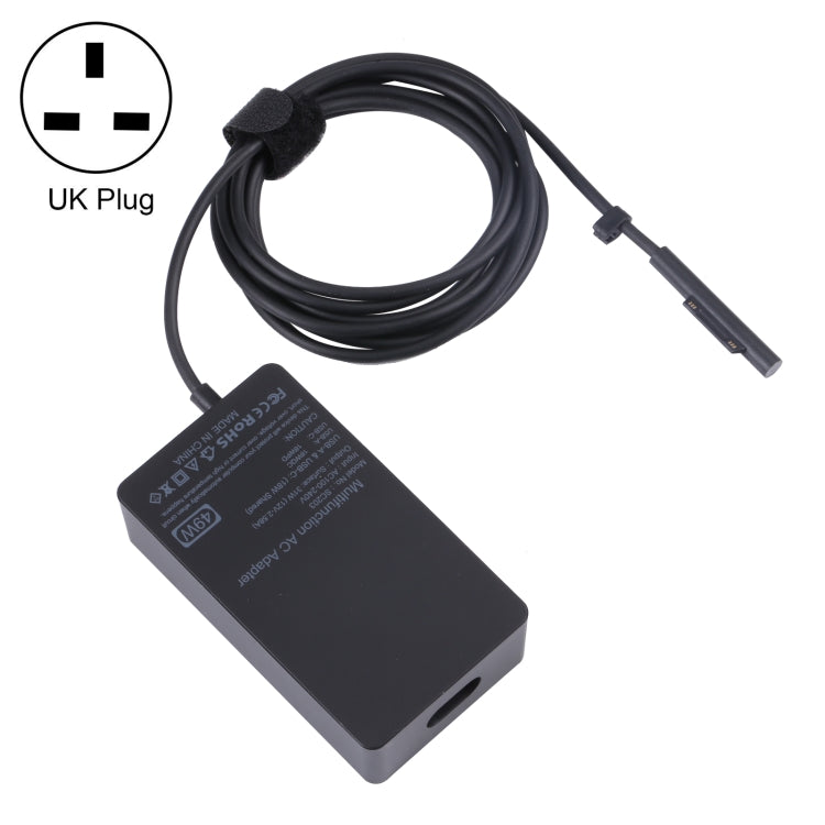 SC203 12V 2.58A 49W AC Power Charger Adapter For Microsoft Surface Pro 6/Pro 5/Pro 4（UK Plug） - For Microsoft by buy2fix | Online Shopping UK | buy2fix