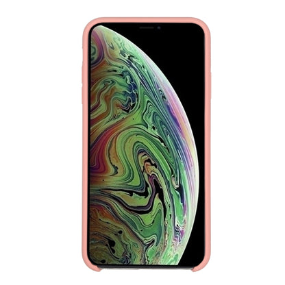 For iPhone XR Four Corners Full Coverage Liquid Silicone Case(Light Pink) - More iPhone Cases by buy2fix | Online Shopping UK | buy2fix