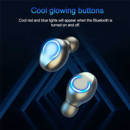 F9-9 TWS CVC8.0 Noise Cancelling Bluetooth Earphone with Charging Box, Support Touch Lighting Effect & Three-screen LED Power Display & Power Bank & Mobile Phone Holder & HD Call & Voice Assistant(Blue) - TWS Earphone by buy2fix | Online Shopping UK | buy2fix