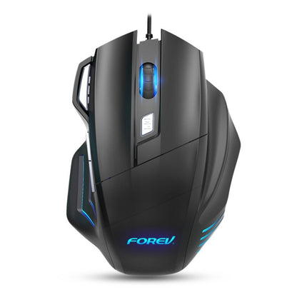 FOREV FV-X7 3200dpi Wired Mechanical Gaming RGB Lighted Mouse (Black) - Wired Mice by buy2fix | Online Shopping UK | buy2fix