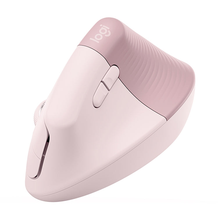 Logitech Lift Vertical 1000DPI 2.4GHz Ergonomic Wireless Bluetooth Dual Mode Mouse (Pink) - Wireless Mice by Logitech | Online Shopping UK | buy2fix