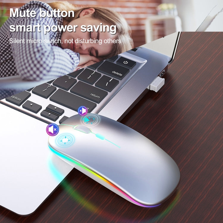 HXSJ M40 4 Key 2.4G Colorful Wireless Silent Mouse (Silver) -  by HXSJ | Online Shopping UK | buy2fix