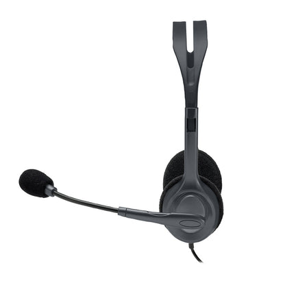 Logitech H111 3.5mm Plug Music Voice Stereo Headset with Microphone - Headset & Headphone by Logitech | Online Shopping UK | buy2fix