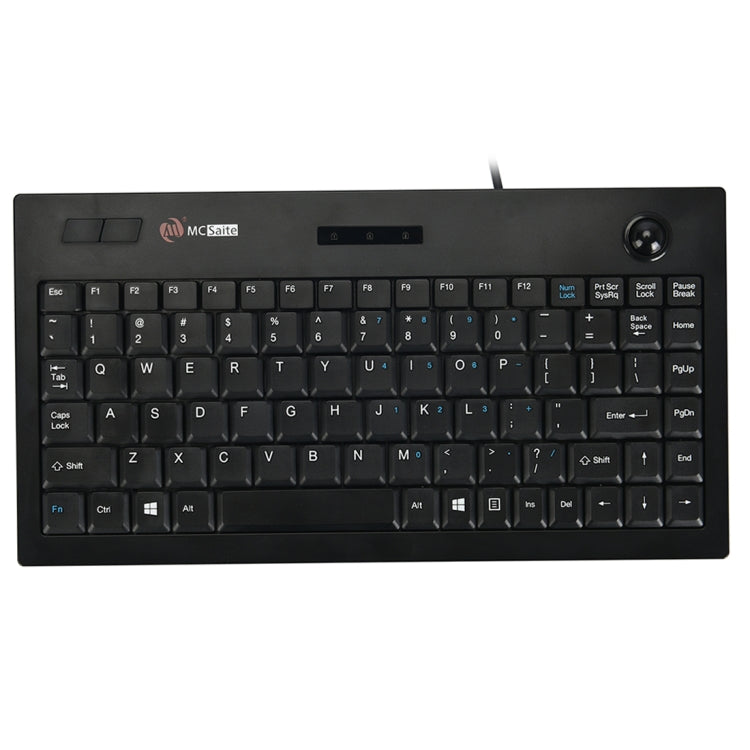 MC Saite MC-9712 Wired 88 Keys Multimedia Computer Keyboard with Trackball for Windows - Wired Keyboard by MC Saite | Online Shopping UK | buy2fix