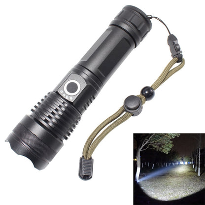 X81-P50 Luminous Flux: 3500lm LED Flashlight, Retractable Focus Function (Black) - LED Light by buy2fix | Online Shopping UK | buy2fix