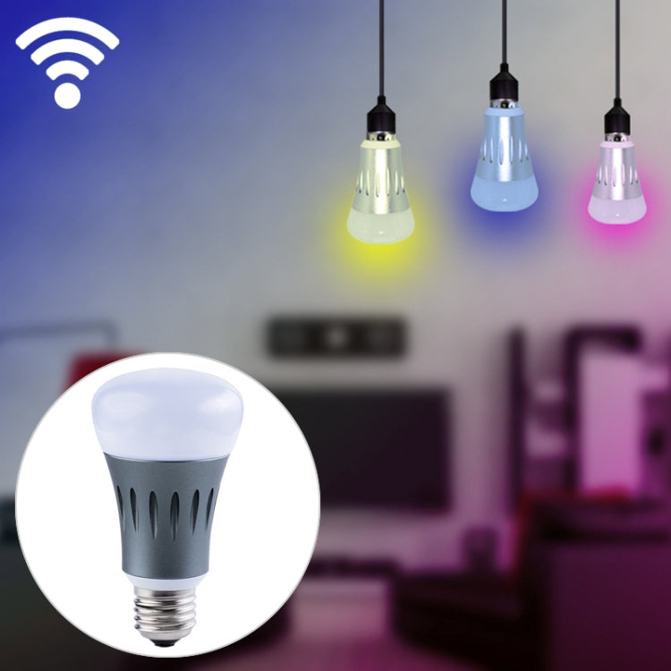 E27 7W White Light+RGB Smart LED Light Bulb, WiFi 2.4GHz Works with Alexa & Google Home, FCC / CE / RoHS Certificated, AC 85-265V - Smart Light Bulbs by buy2fix | Online Shopping UK | buy2fix