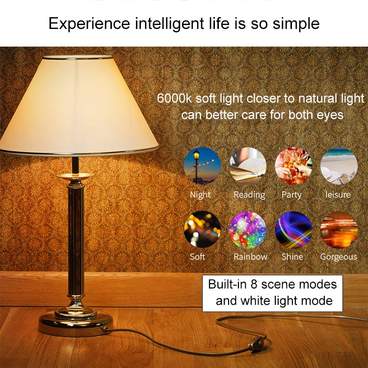 B22 7W RGBW WiFi Smart LED Light Bulb, 6000K LED Lamp Works with Alexa & Google Home, AC 85-265V - Smart Light Bulbs by buy2fix | Online Shopping UK | buy2fix