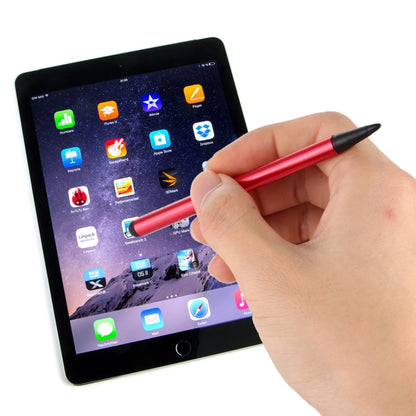 Resistive Capacitive Touch Screen Precision Touch Double Tip Stylus Pen(Red) - Mobile Accessories by buy2fix | Online Shopping UK | buy2fix