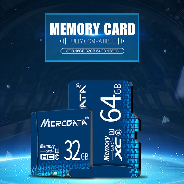 MICRODATA 64GB U3 Blue TF(Micro SD) Memory Card - Micro SD Card by MiCRODATA | Online Shopping UK | buy2fix