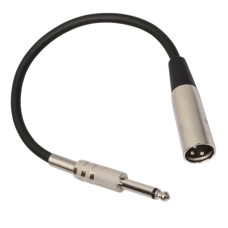 30cm XLR 3-Pin Male to 1/4 inch (6.35mm) XLR Female Plug Stereo Microphone Audio Cord Cable - Consumer Electronics by buy2fix | Online Shopping UK | buy2fix