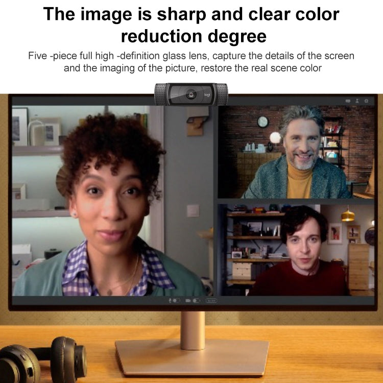 Logitech C920e HD Pro Webcam Widescreen Video Chat Recording USB Smart 1080P Web Camera - HD Camera by Logitech | Online Shopping UK | buy2fix