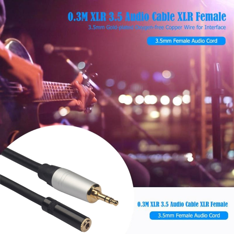 TC210MF-03 3.5mm Male to Female Audio Cable, Length: 0.3m - Microphone Audio Cable & Connector by buy2fix | Online Shopping UK | buy2fix