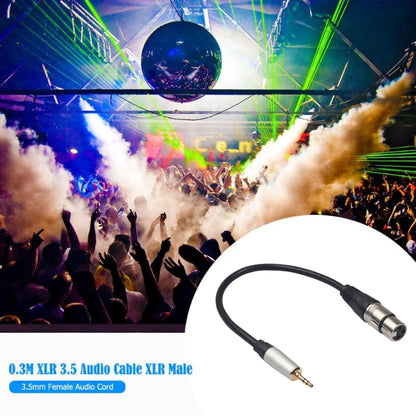 TC210KF183 3.5mm Male to XLR Female Audio Cable, Length: 0.3m - Consumer Electronics by buy2fix | Online Shopping UK | buy2fix