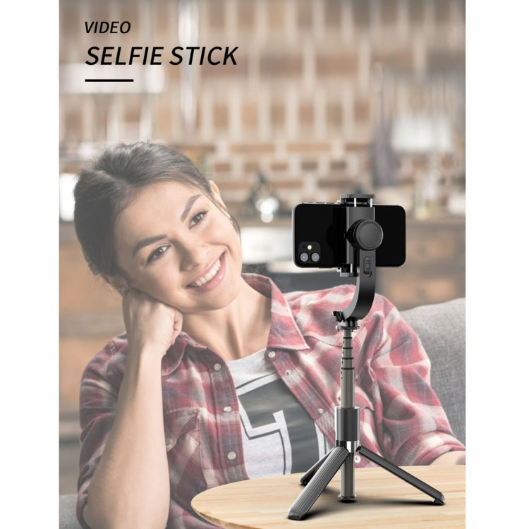 L08 Adjustable Gimbal Stabilize Bluetooth Self-timer Pole Tripod Selfie Stick (Black) - Consumer Electronics by buy2fix | Online Shopping UK | buy2fix