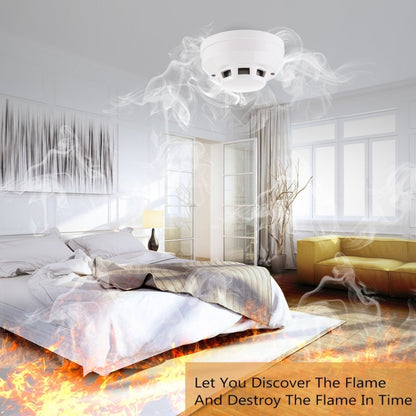 Photoelectric Smoke Detector with Red LED Indicator(White) - Security by buy2fix | Online Shopping UK | buy2fix