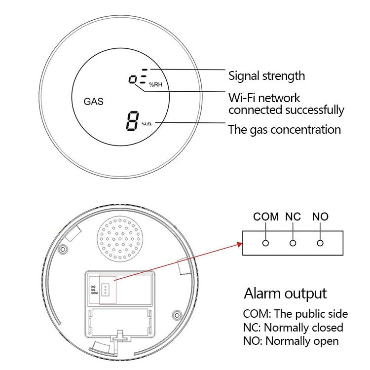 PA-210W WiFi + Tuya Gas Alarm - Security by buy2fix | Online Shopping UK | buy2fix