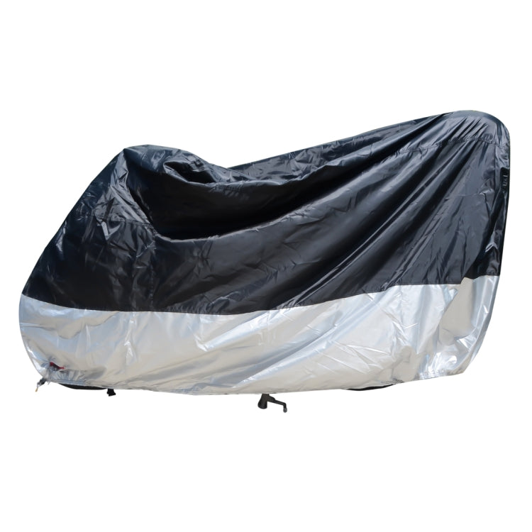 210D Oxford Cloth Motorcycle Electric Car Rainproof Dust-proof Cover, Size: L (Black Silver) - Raincoat by buy2fix | Online Shopping UK | buy2fix