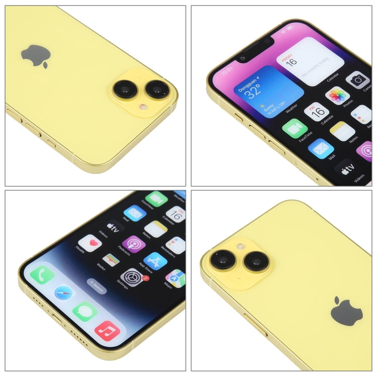 For iPhone 14 Color Screen Non-Working Fake Dummy Display Model(Yellow) - For iPhone & iPad by buy2fix | Online Shopping UK | buy2fix