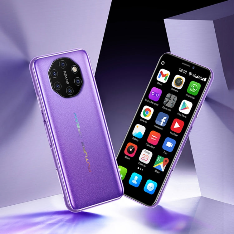 SOYES S10i, 3GB+32GB, Fingerprint Identification, 3.46 inch Android 6.0 MTK6737V/WA Quad Core up to 1.1GHz, Dual SIM, Bluetooth, WiFi, GPS, Network: 4G(Purple) - SOYES by SOYES | Online Shopping UK | buy2fix