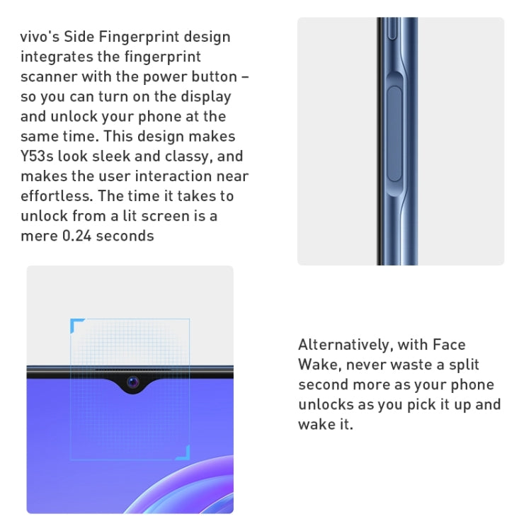vivo Y53s 5G, 64MP Camera, 8GB+256GB, Dual Back Cameras, Side Fingerprint Identification, 5000mAh Battery, 6.58 inch Android 11.0 OriginOS 1.0 Qualcomm Snapdragon 480 Octa Core up to 2.0GHz, OTG, Network: 5G(Black) - vivo by vivo | Online Shopping UK | buy2fix