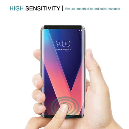 For LG V30 0.26mm 9H Surface Hardness 3D Curved Full Screen Tempered Glass Screen Protector (Black) - Mobile Accessories by buy2fix | Online Shopping UK | buy2fix