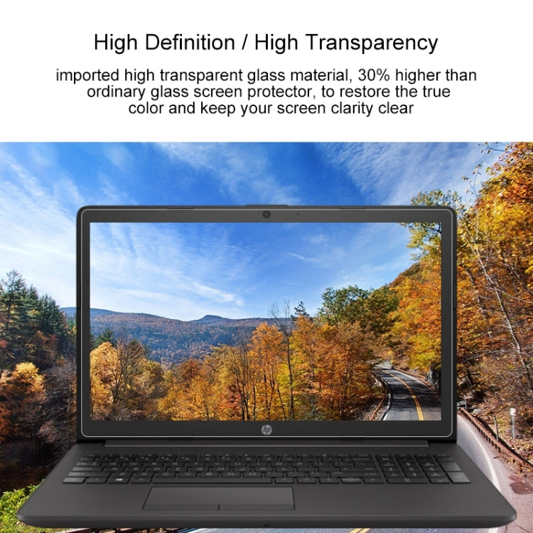 Laptop Screen HD Tempered Glass Protective Film for HP 255 G7 Notebook PC 15.6 inch - Screen Protection Film by buy2fix | Online Shopping UK | buy2fix