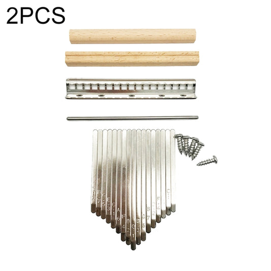 2 PCS 17 Tone Thumb Piano Keys Kalimba Pick Accessories Kit - Keyboard Instruments by buy2fix | Online Shopping UK | buy2fix