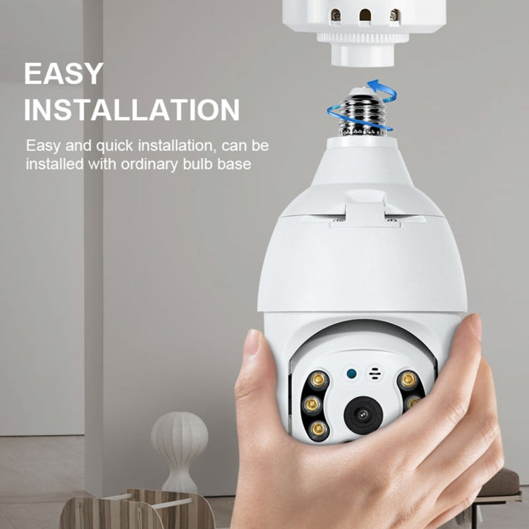 DP18 3.0MP Smart WiFi 1080P HD Outdoor Network Light Bulb Camera, Support Infrared Night Vision & Motion Detection & TF Card - Security by buy2fix | Online Shopping UK | buy2fix