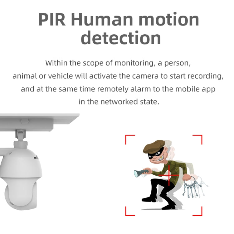 T21 1080P HD Solar Wireless IP Camera, Support Motion Detection & Infrared Night Vision & TF Card - Security by buy2fix | Online Shopping UK | buy2fix