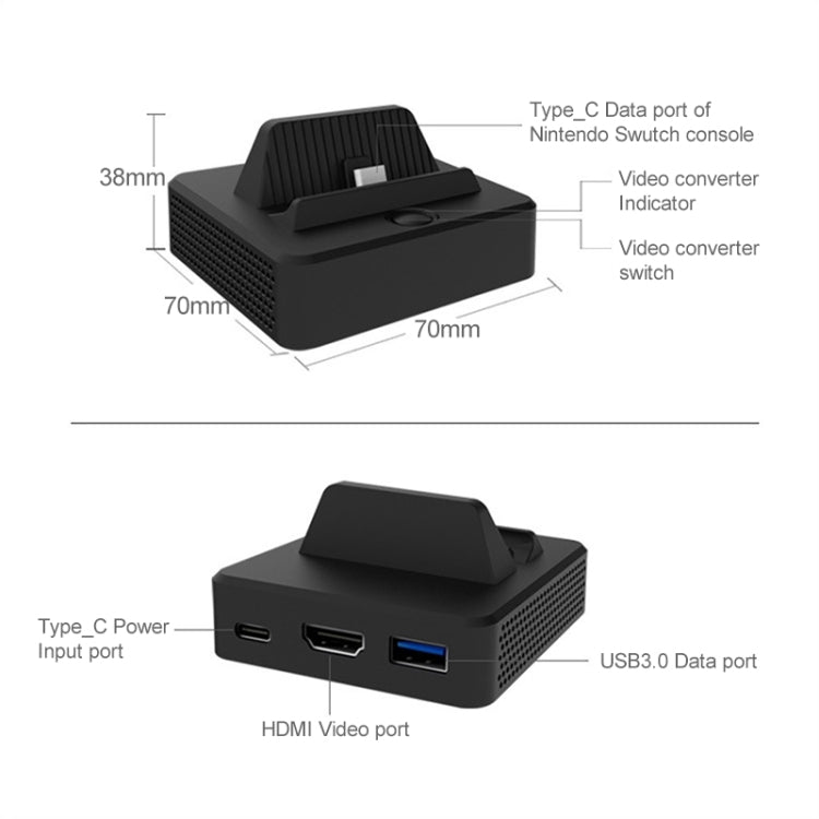 Multi-function Video Base Converter Station with Holder for Switch - Toys & Hobbies by buy2fix | Online Shopping UK | buy2fix