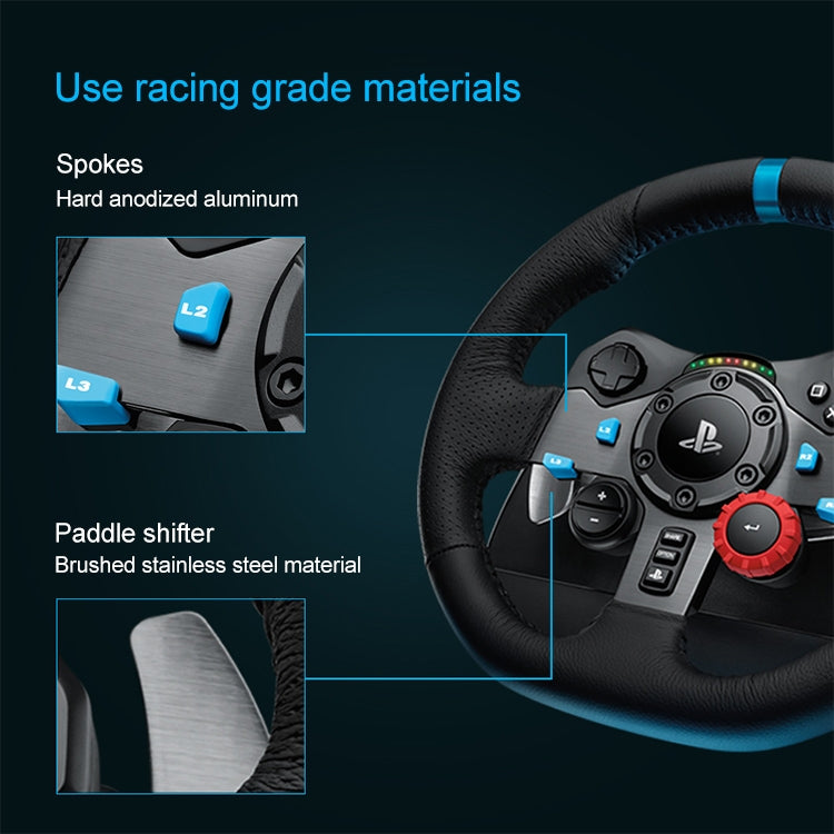 Logitech G29 Game Racing Steering Wheel Pedal Shift Lever for PS3 / PS4 / PS5 - Gamepads by Logitech | Online Shopping UK | buy2fix