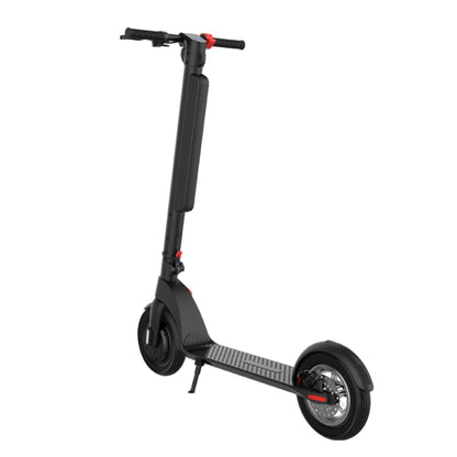[EU Warehouse] X8 Outdoor Waterproof Foldable Electric Scooter with 10 inch Vacuum Tires & LCD Display & LED Lights & 10AH Lithium Battery, Load-bearing: 20-100kg (Black) - Electric Scooters by buy2fix | Online Shopping UK | buy2fix