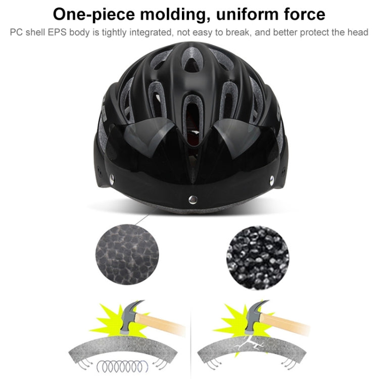 GUB K80 Plus Bike Helmet With Visor And Goggles(Gradient Blue) - Protective Helmet & Masks by GUB | Online Shopping UK | buy2fix