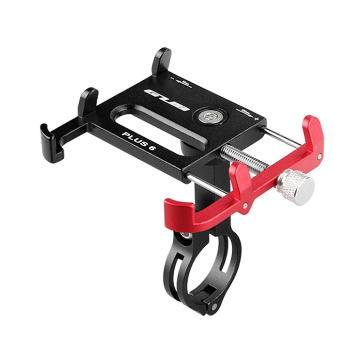 GUB Plus 6 Aluminum Alloy MTB Bike Bicycle Phone Holder(Black Red) - Outdoor & Sports by GUB | Online Shopping UK | buy2fix