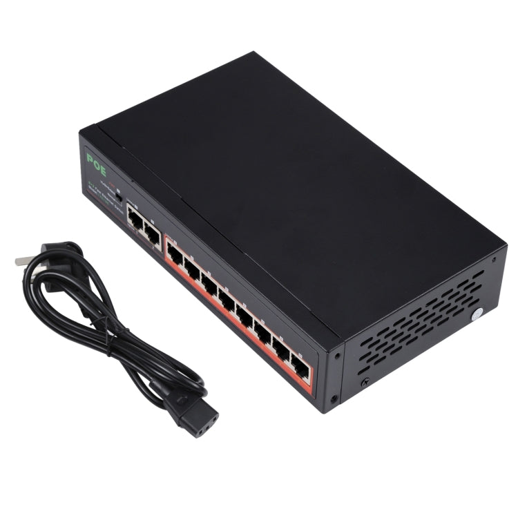 8 Ports 10/100Mbps POE Switch IEEE802.3af Power Over Ethernet Network Switch for IP Camera VoIP Phone AP Devices -  by buy2fix | Online Shopping UK | buy2fix