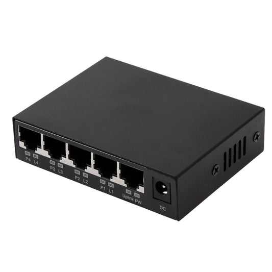 5 Ports 10/100Mbps POE Switch IEEE802.3af Power Over Ethernet Network Switch for IP Camera VoIP Phone AP Devices - Switch by buy2fix | Online Shopping UK | buy2fix