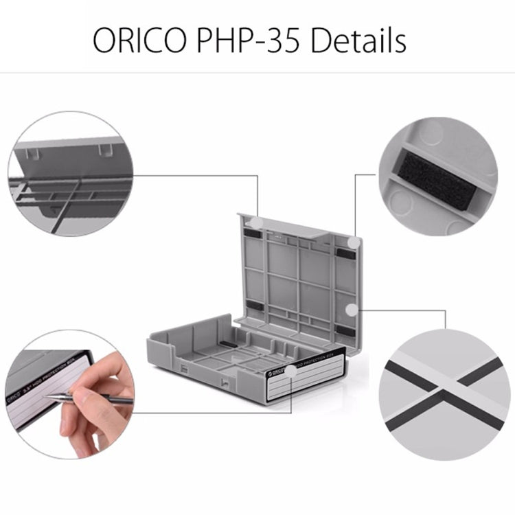 ORICO PHP-35 3.5 inch SATA HDD Case Hard Drive Disk Protect Cover Box(Purple) -  by ORICO | Online Shopping UK | buy2fix