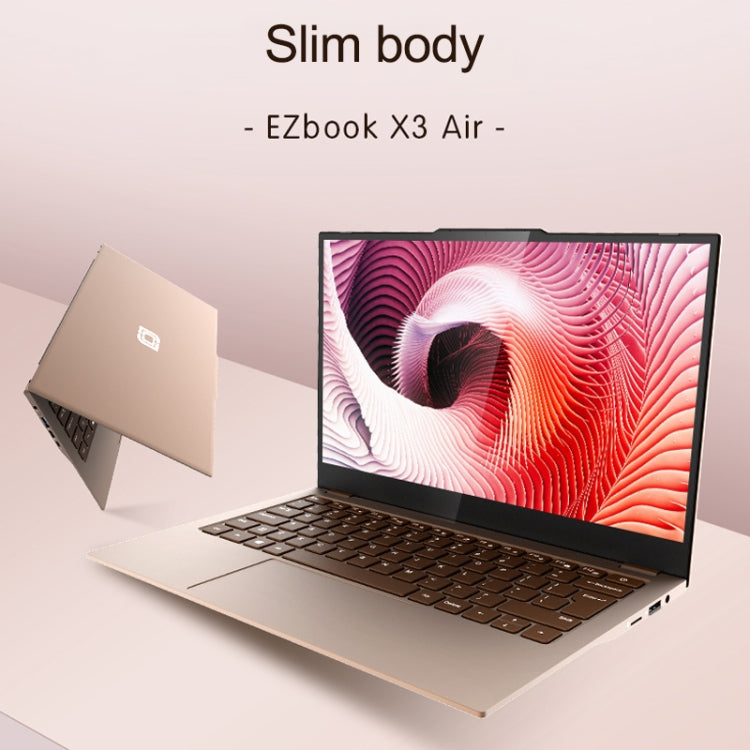 Jumper EZbook X3 Air Laptop, 13.3 inch, 8GB+128GB, Windows 10 Intel Gemini Lake N4100 Quad Core 1.1-2.4GHz, Support TF Card & Bluetooth & Dual WiFi & Mini HDMI - Jumper by jumper | Online Shopping UK | buy2fix
