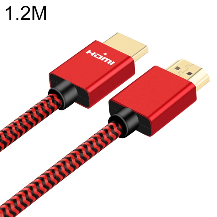 ULT-unite Gold-plated Head HDMI 2.0 Male to Male Nylon Braided Cable, Cable Length: 1.2m(Red) - Cable by ult-unite | Online Shopping UK | buy2fix