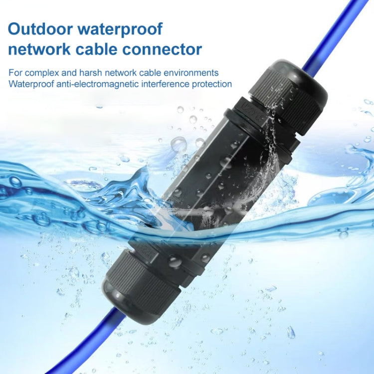 RJ45 Waterproof Connector Double Head Lan Coupler Adapter -  by buy2fix | Online Shopping UK | buy2fix