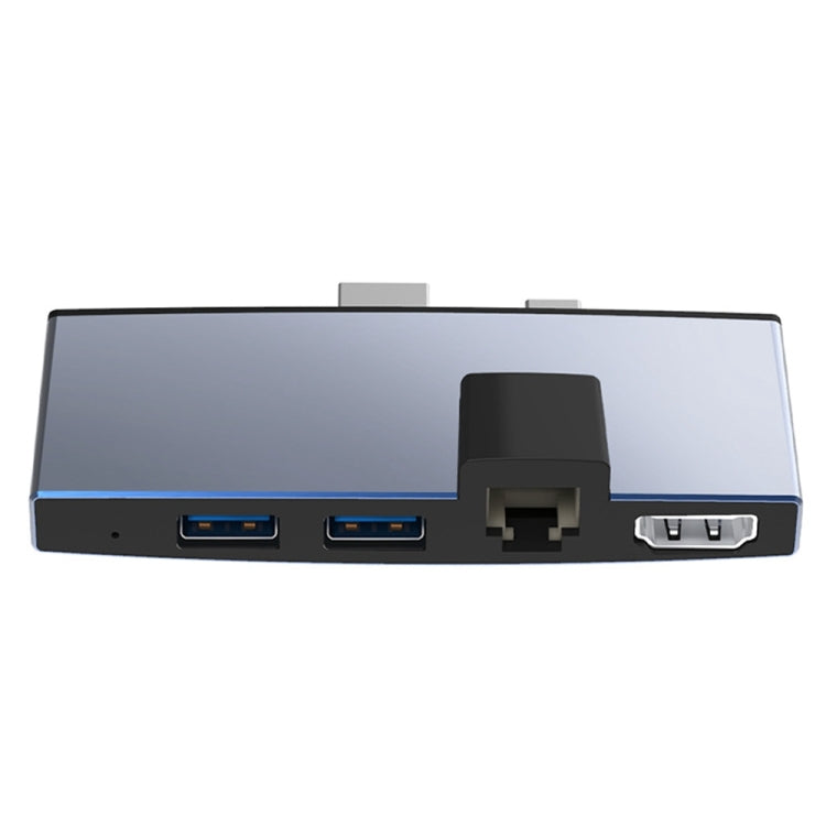 Rocketek SUR759 6 in 1 USB 3.0 / LAN / 4K HDMI / SD / TF HUB Adapter - USB 3.0 HUB by ROCKETEK | Online Shopping UK | buy2fix