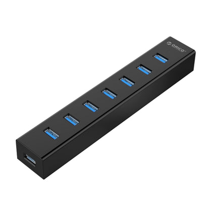 ORICO H7013-U3 ABS Material Desktop 7 Ports USB 3.0 HUB with 1m USB Cable(Black) - USB 3.0 HUB by ORICO | Online Shopping UK | buy2fix