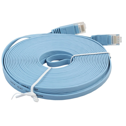 8m CAT6 Ultra-thin Flat Ethernet Network LAN Cable, Patch Lead RJ45 (Blue) - Lan Cable and Tools by buy2fix | Online Shopping UK | buy2fix