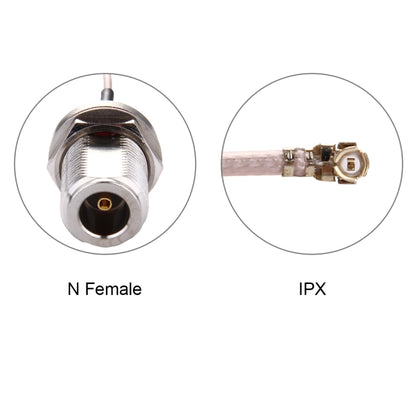 25cm IPX to N Female RG178 Cable - Connectors by buy2fix | Online Shopping UK | buy2fix