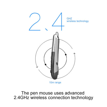 PR-08 6-keys Smart Wireless Optical Mouse with Stylus Pen & Laser Function (Grey) - Computer & Networking by buy2fix | Online Shopping UK | buy2fix