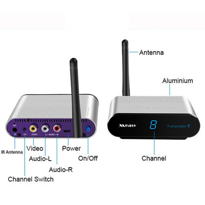 Measy AV220 2.4GHz Wireless Audio / Video Transmitter and Receiver, Transmission Distance: 200m, US Plug - Consumer Electronics by Measy | Online Shopping UK | buy2fix