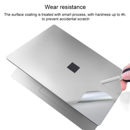 4 in 1 Notebook Shell Protective Film Sticker Set for Microsoft Surface Laptop 3 15 inch (Silver) - Computer & Networking by buy2fix | Online Shopping UK | buy2fix