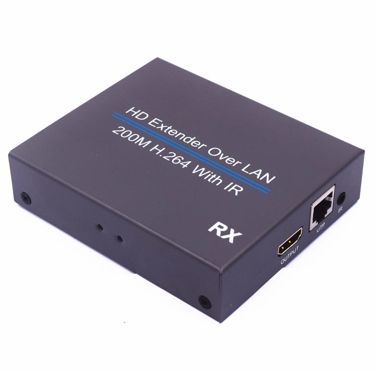 NK-E200IR 200m Over LAN HDMI H.264 HD (Transmitter + Receiver) Extender with IR - Amplifier by buy2fix | Online Shopping UK | buy2fix