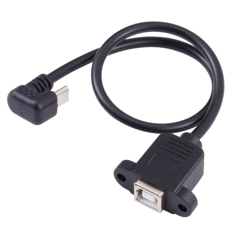 Micro USB Male to B-type Square Print Port Female Connector Cable - USB Cable by buy2fix | Online Shopping UK | buy2fix